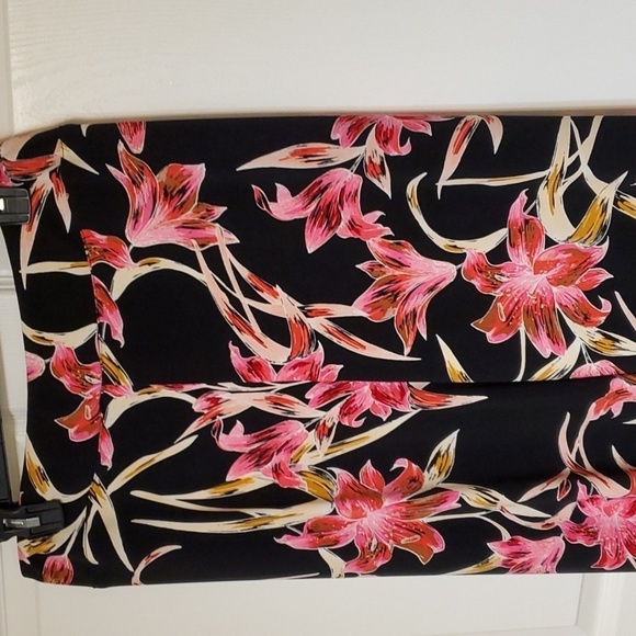 Joseph Ribkoff black floral Valentina Flare palazzo pants wide leg size … - Picture 13 of 14